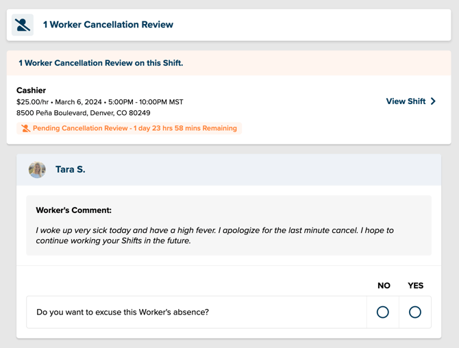 Pending Cancellation Review